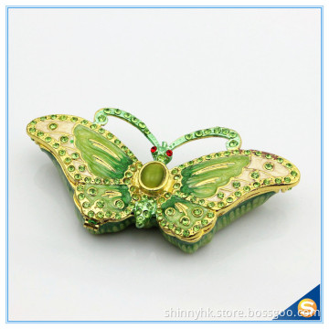 Animal Shape Butterfly Trinket Box Metal Jewelry Box Car Decoration SCJ591